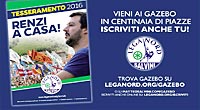 gazebo della Lega Nord